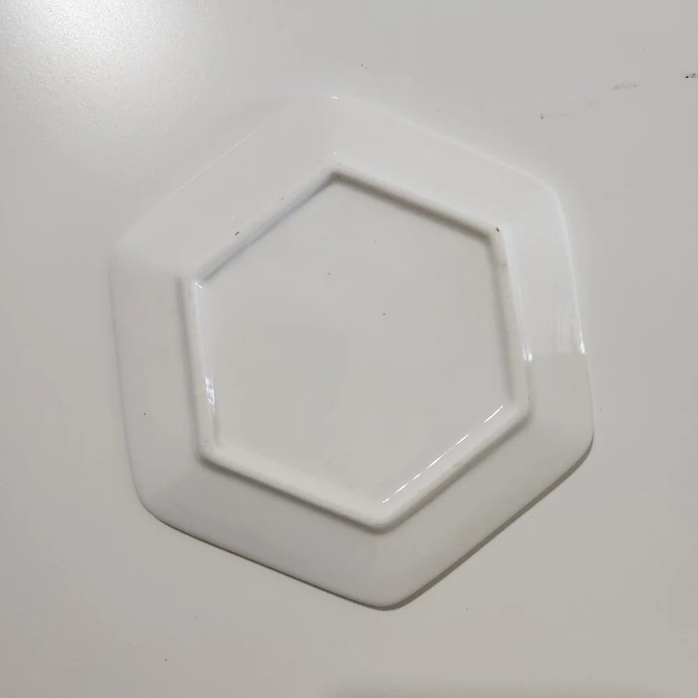 Pier one marble ring dish with gold trim